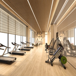 نورپردازی باشگاه بدنسازی با نور خطی: طراحی روشنایی مدرن برای محیط های ورزشی