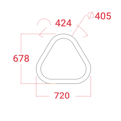 Recessed Triangular Light