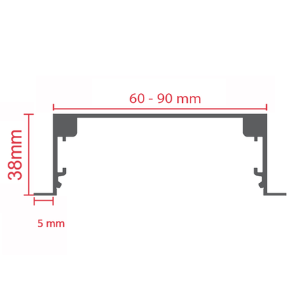 Recessed curve light 