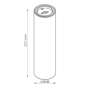 چراغ سیلندری 20 سانتی