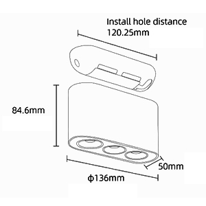 چراغ مگنتی Down lighte
