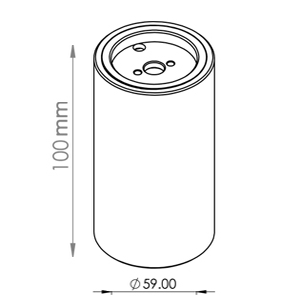 چراغ سیلندری 10 سانتی